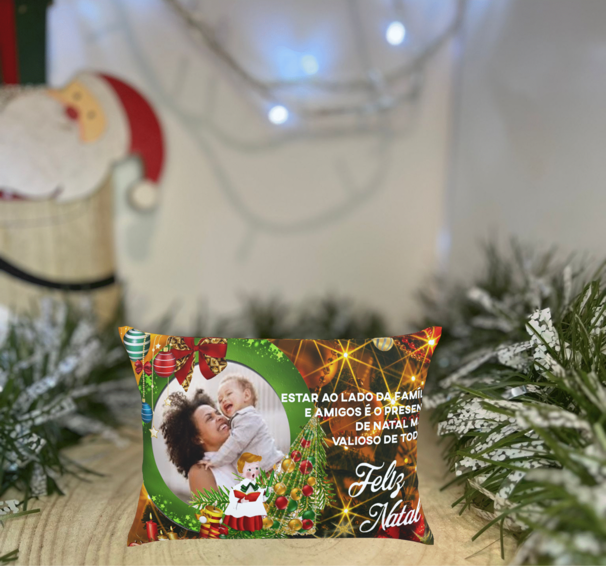 🎅 Almofada de Natal Personalizada – Magia, Conforto e Amor em Cada Detalhe