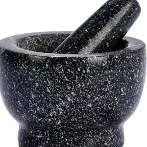 Black Stone Almofariz Com Pil O Preto
