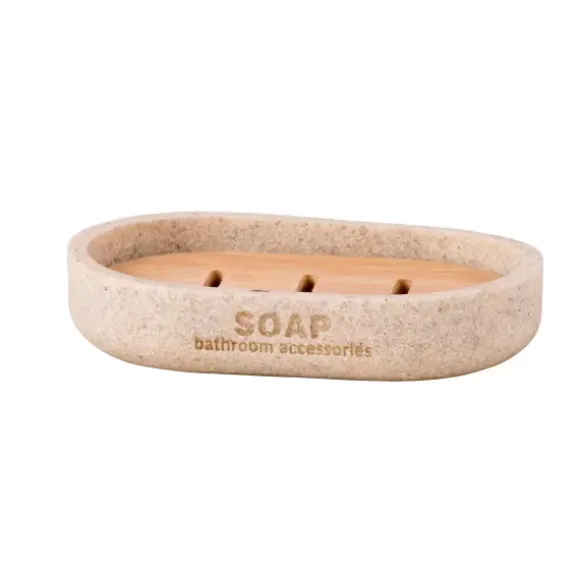 New Resin Saboneteira Natural