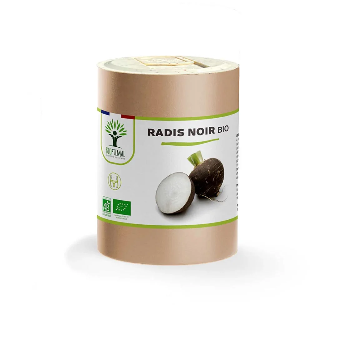 Cápsulas de Rábano Negro Orgánico 200 Unidades